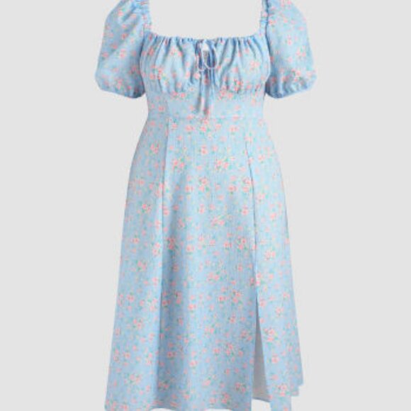 Cider Floral Cottagecore/Milkmaid Dress - Picture 4 of 4